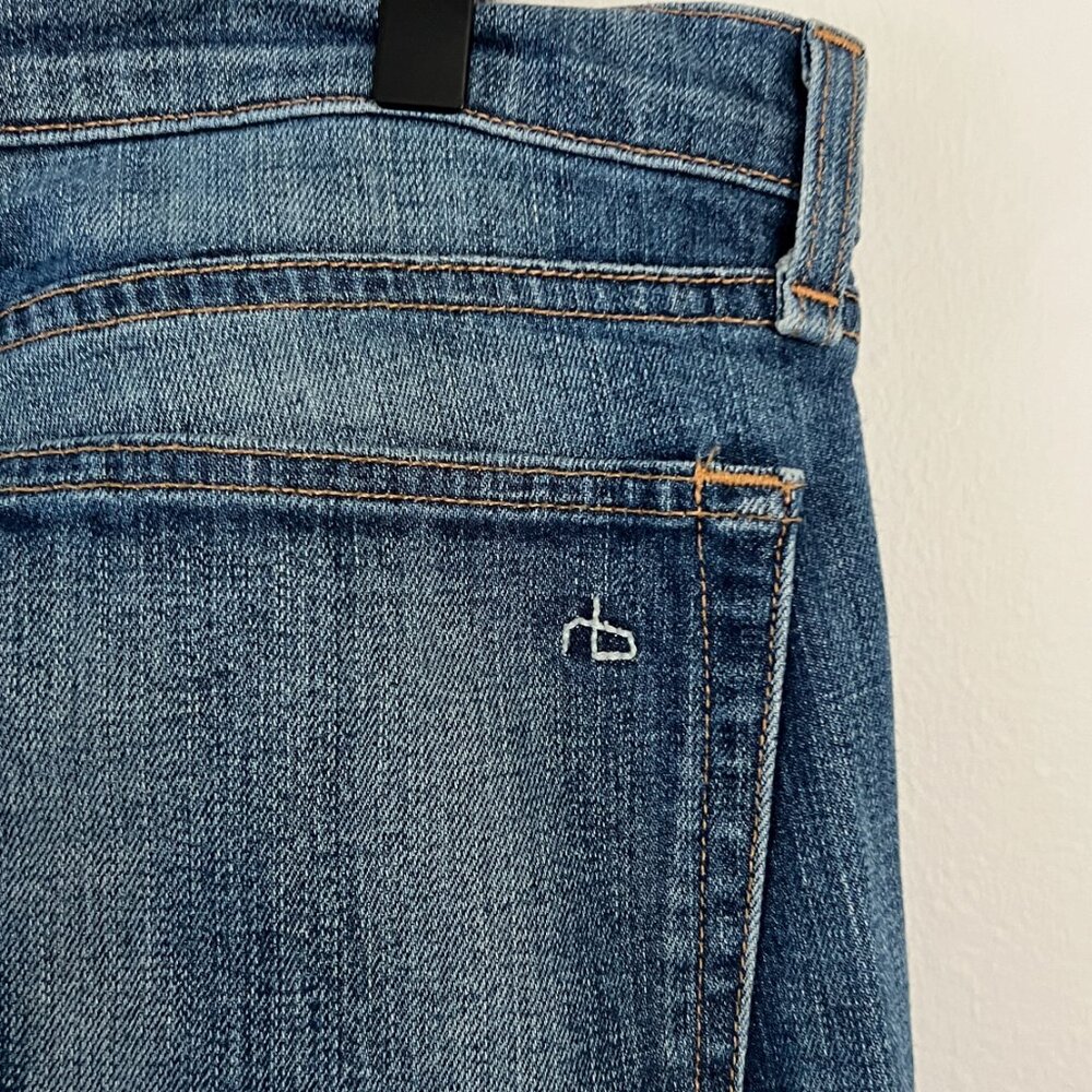 rag & bone Blue Boyfriend Jeans - Picture 9 of 11